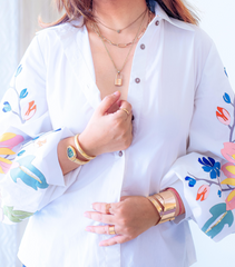 SWETA TANWAR - BIG FLOWER BALLOON SHIRT