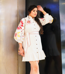 KARISHMA KAMBO - BIG FLOWER BALLOON DRESS