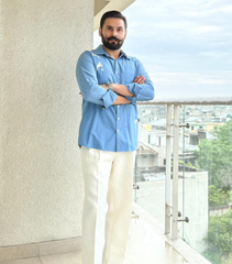 JASMEET - BLUE SHIRT WITH BIRD