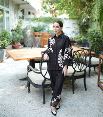 MEGHA CHOPRA - WHITE MONO BLOCK COORD SET