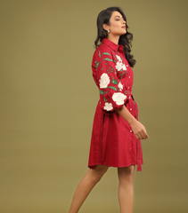 GARDEN OF GULAB SHIRT STYLE DRESS