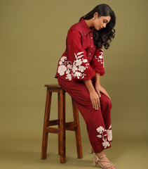 WHITE GULAB CLASSIC CO-ORD SET