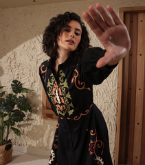 MOONLIGHT MOSAIC FLARED DRESS