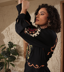 MOONLIGHT MOSAIC FLARED DRESS