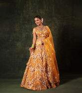 AMALTAS BLOOM PICHWAI LEHENGA SET