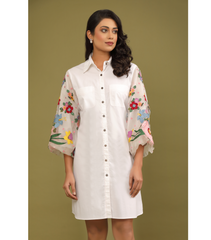 BADABAGH BLOOM SHIRT STYLE DRESS