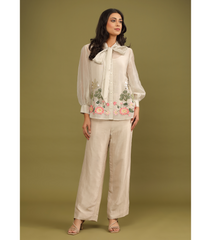 BEIGE PICHWAI CO-ORD SET