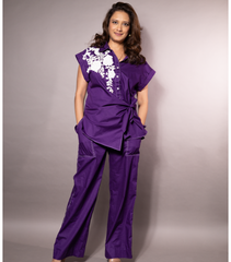 SIDE TIE-UP ROSE CO-ORD SET