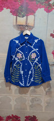 GEOMETRIC EMBROIDERY SHIRT