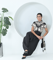 IVORY GARDEN LINEN JUMPSUIT