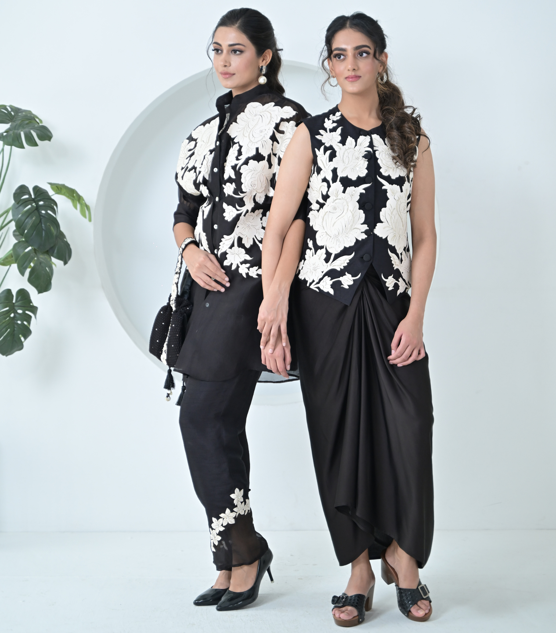 IVORY GARDEN LONG TUNIC SET