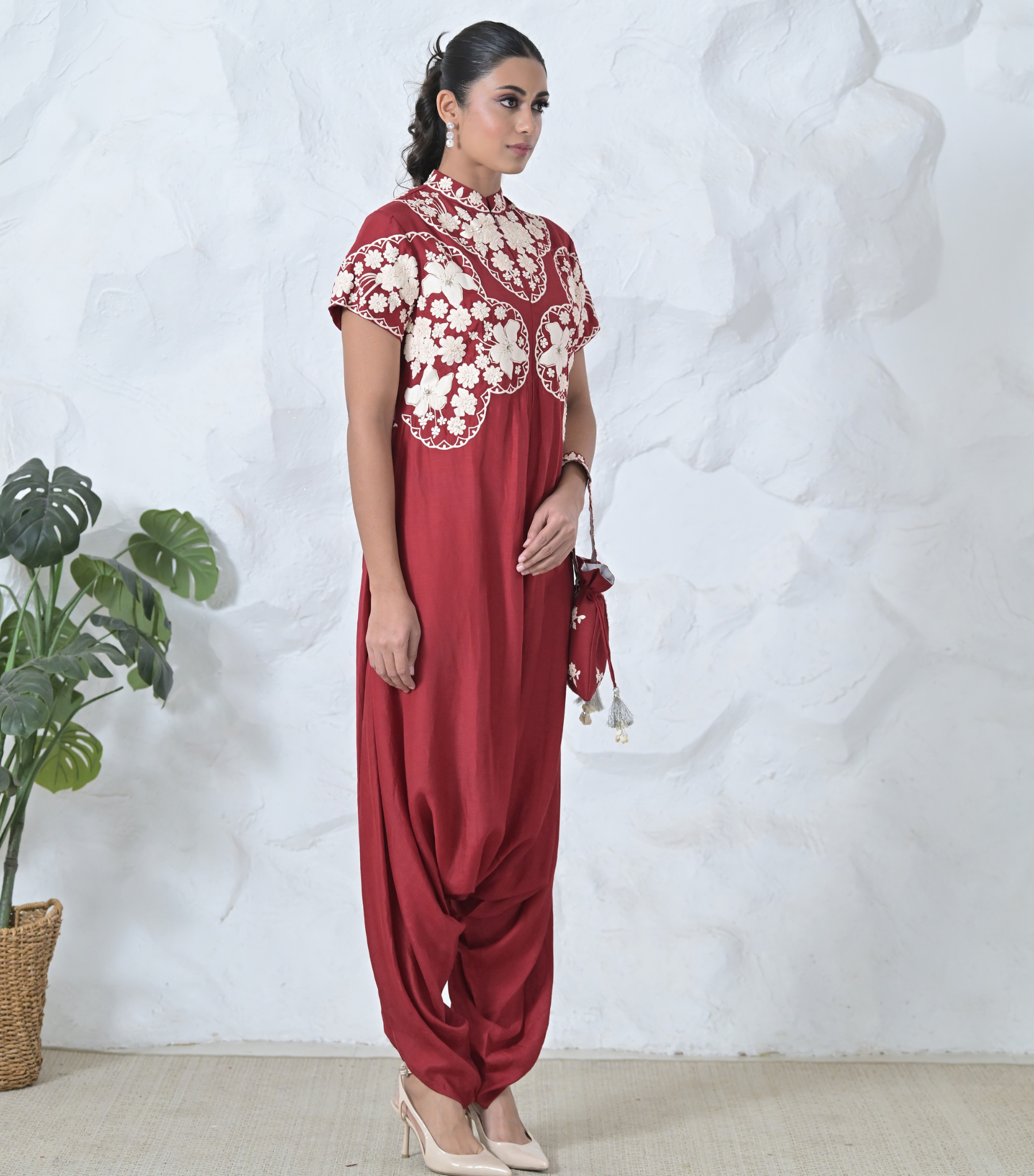 IVORY GARDEN LINEN JUMPSUIT