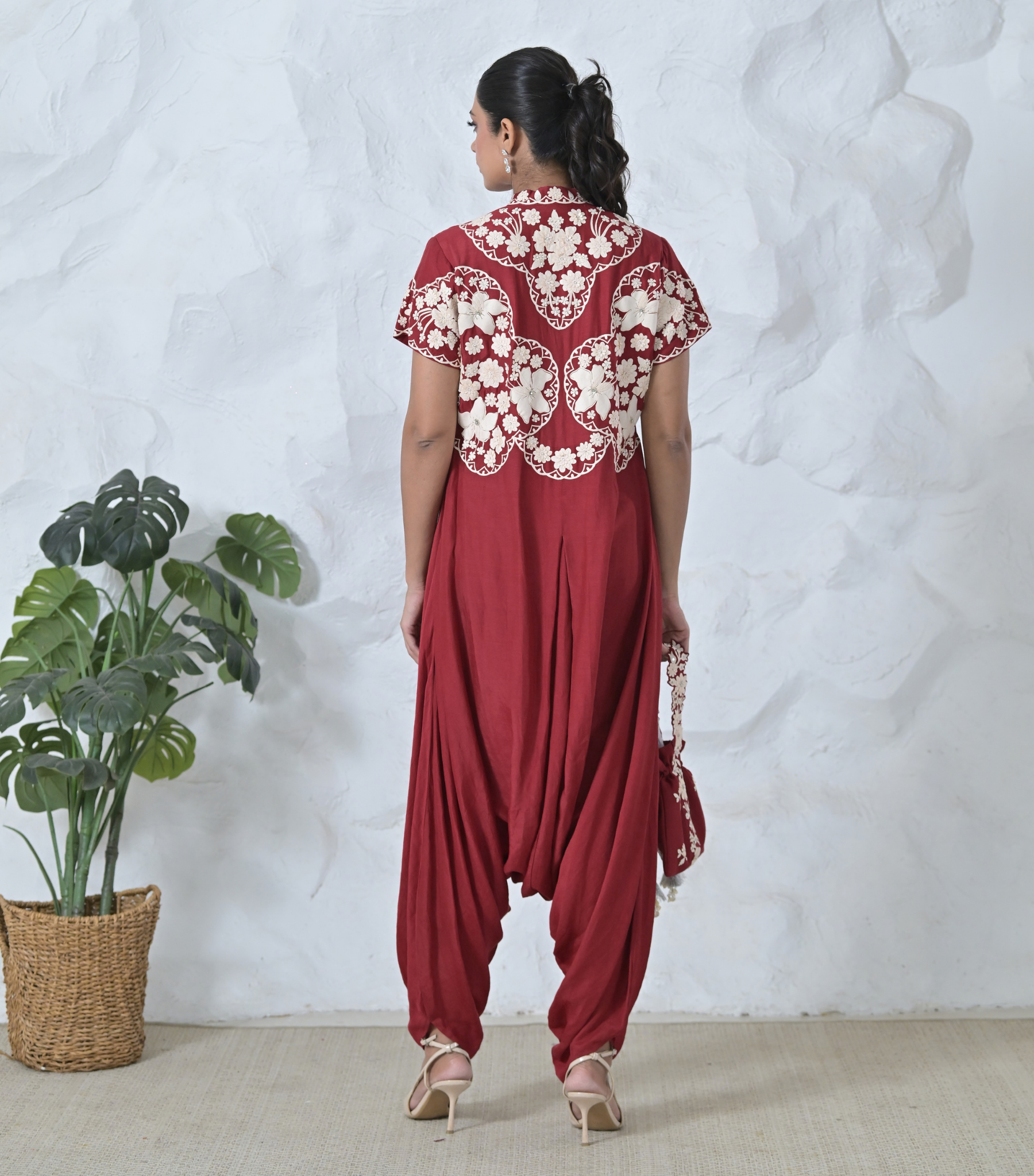 IVORY GARDEN LINEN JUMPSUIT