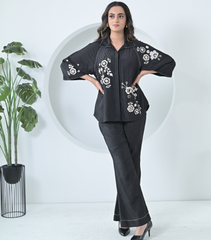 BLACK ROSALINE CO-ORD SET