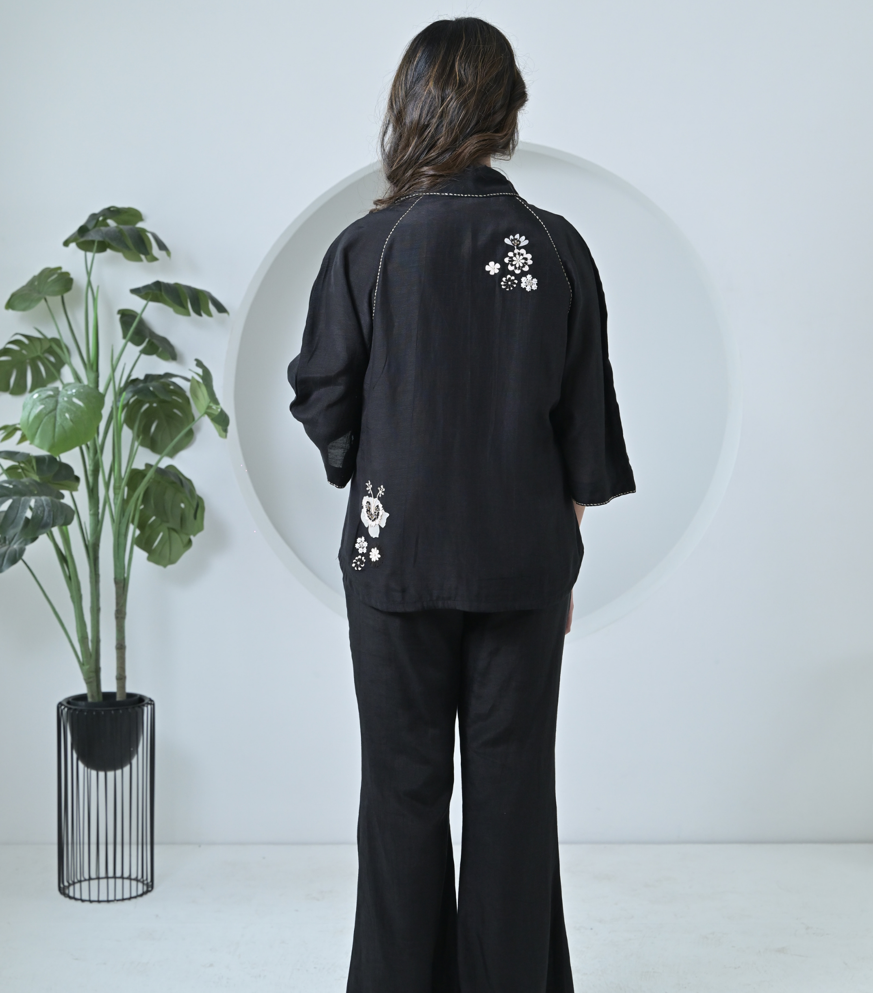 BLACK ROSALINE CO-ORD SET