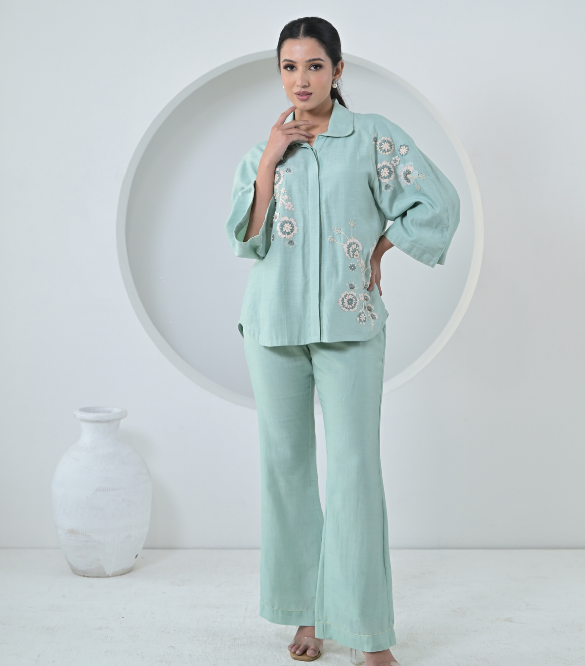 SEA BLUE ROSALINE CO-ORD SET