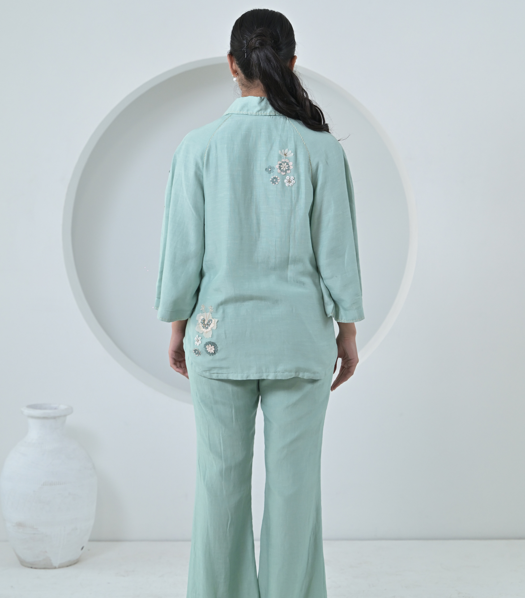 SEA BLUE ROSALINE CO-ORD SET