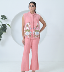BIG KHUSHBOO CHIFFON SHIRT COORD SET