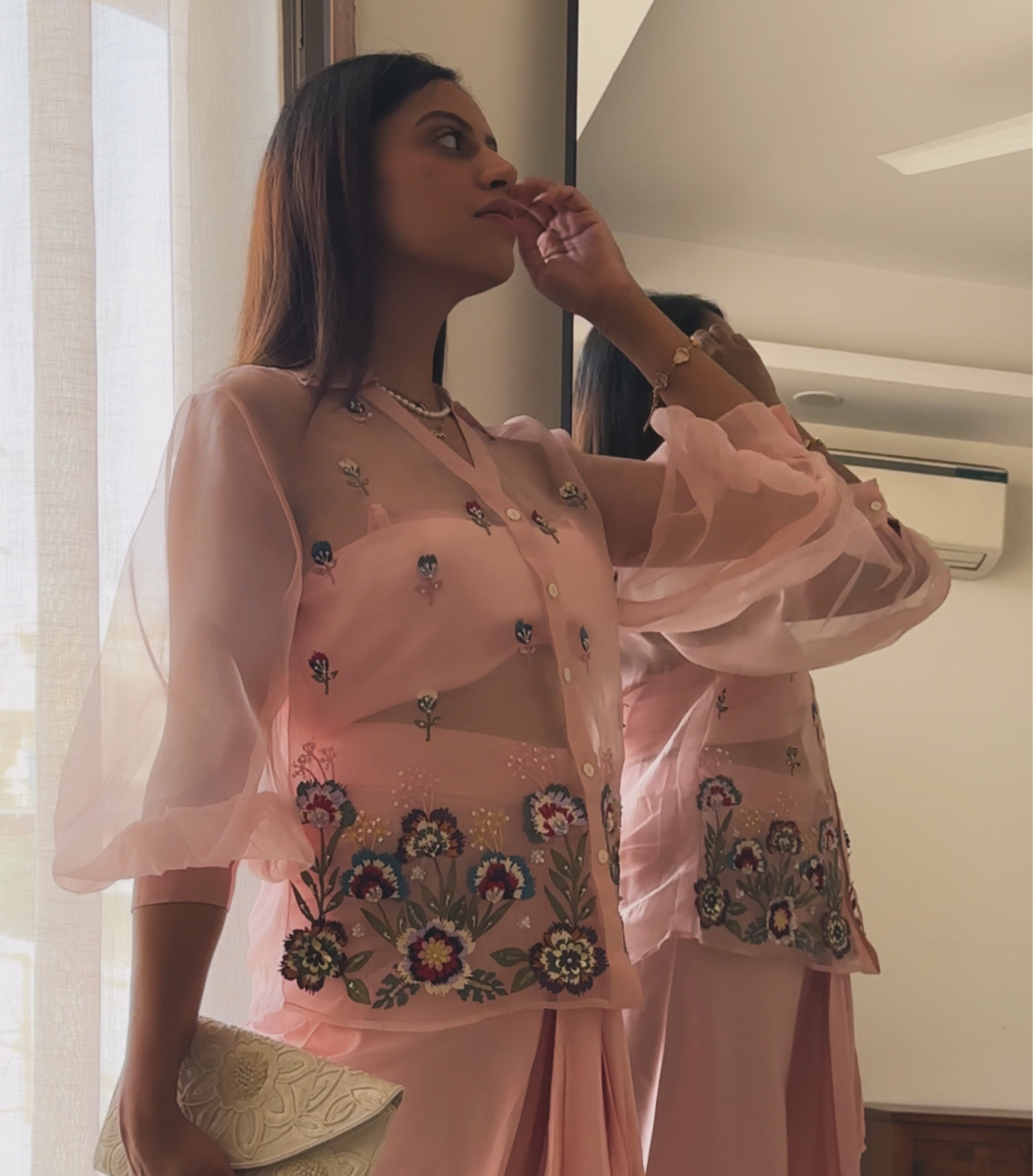 TANVI VIJ - PHOOLWARI PETAL DUSK DRAPE SET