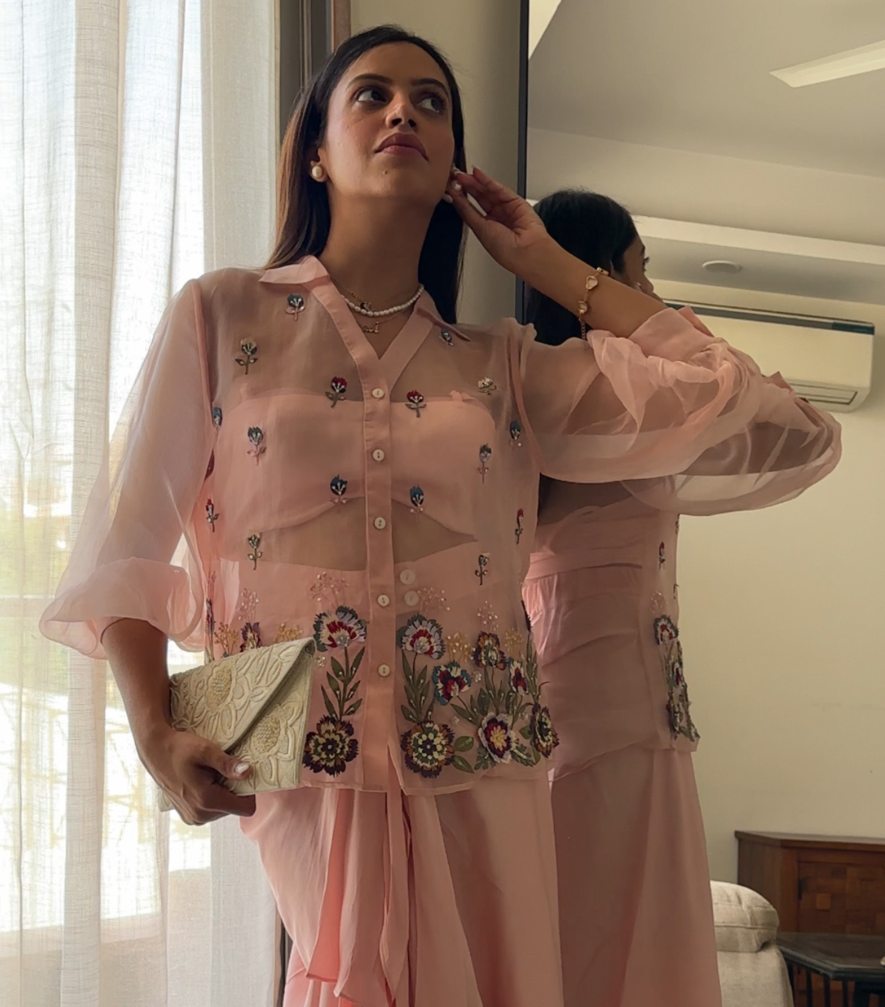 TANVI VIJ - PHOOLWARI PETAL DUSK DRAPE SET