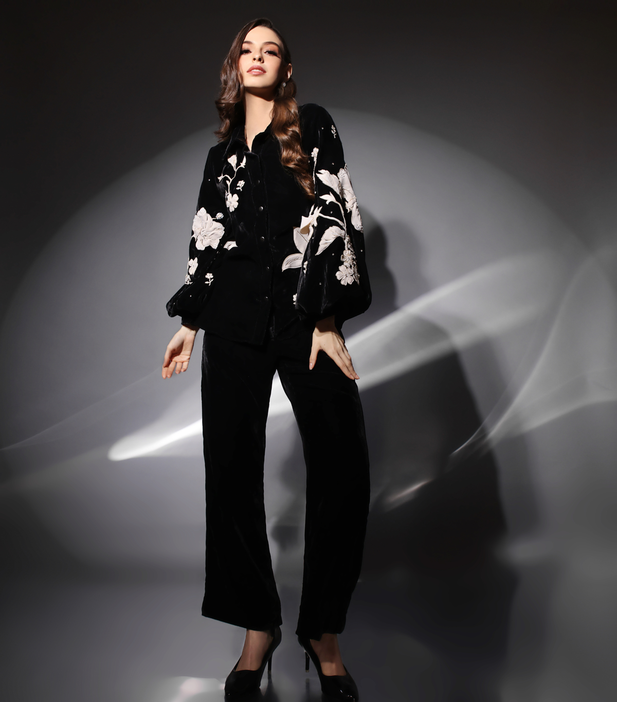 THE HIBISCUS LUNAR BLOOM ENSEMBLE CO-ORD SET