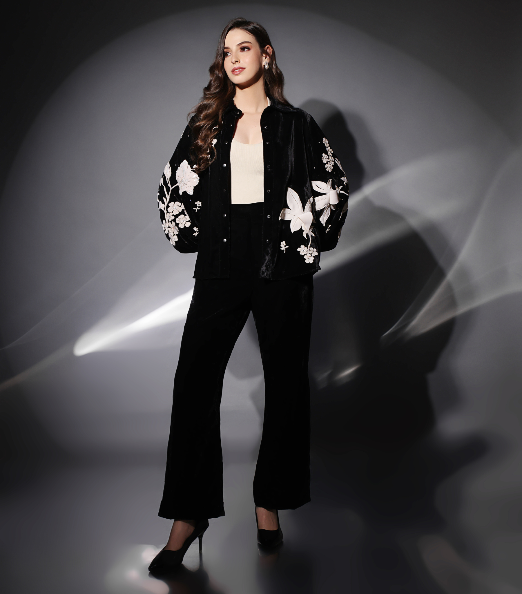 THE HIBISCUS LUNAR BLOOM ENSEMBLE CO-ORD SET