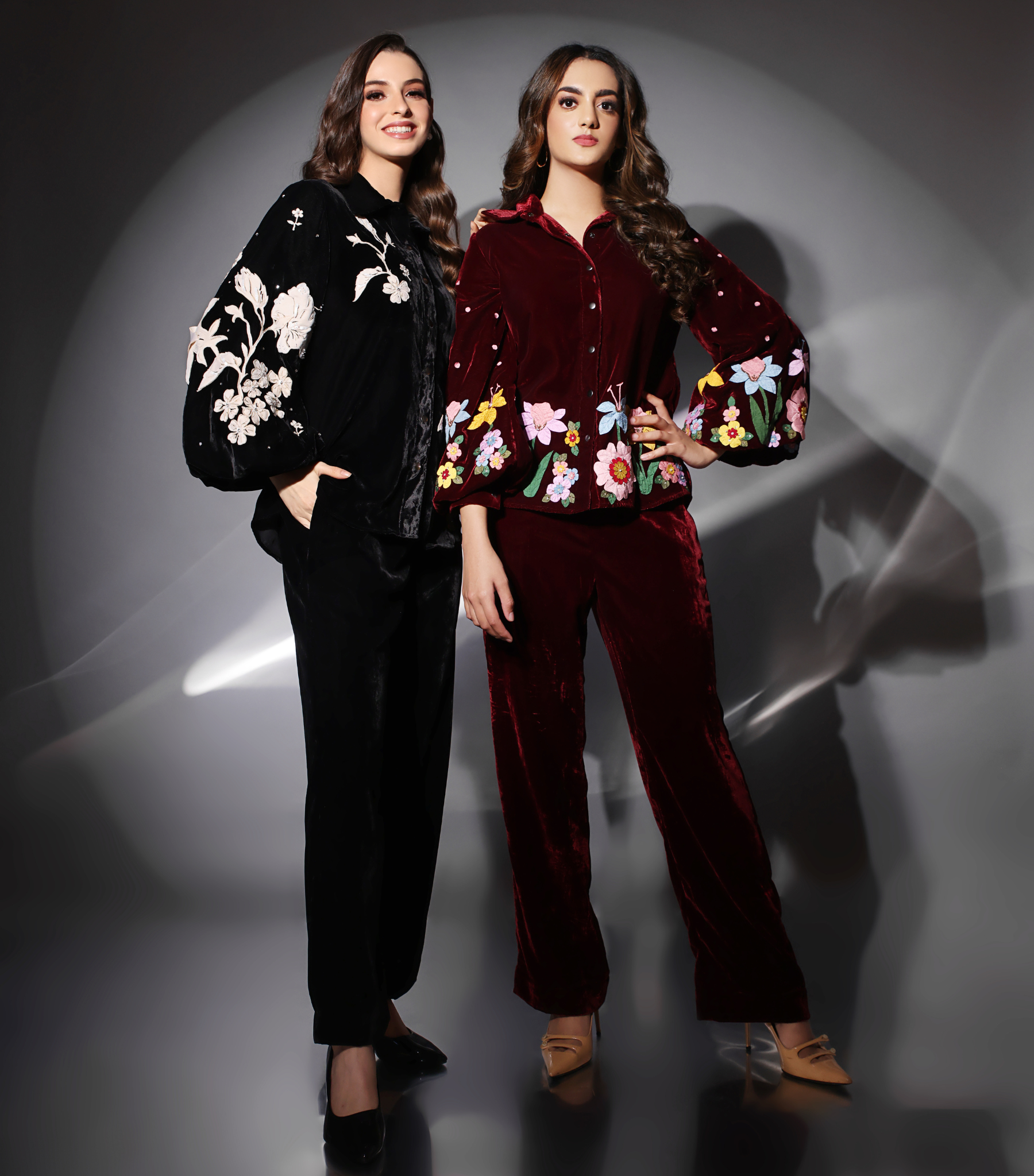 THE HIBISCUS LUNAR BLOOM ENSEMBLE CO-ORD SET