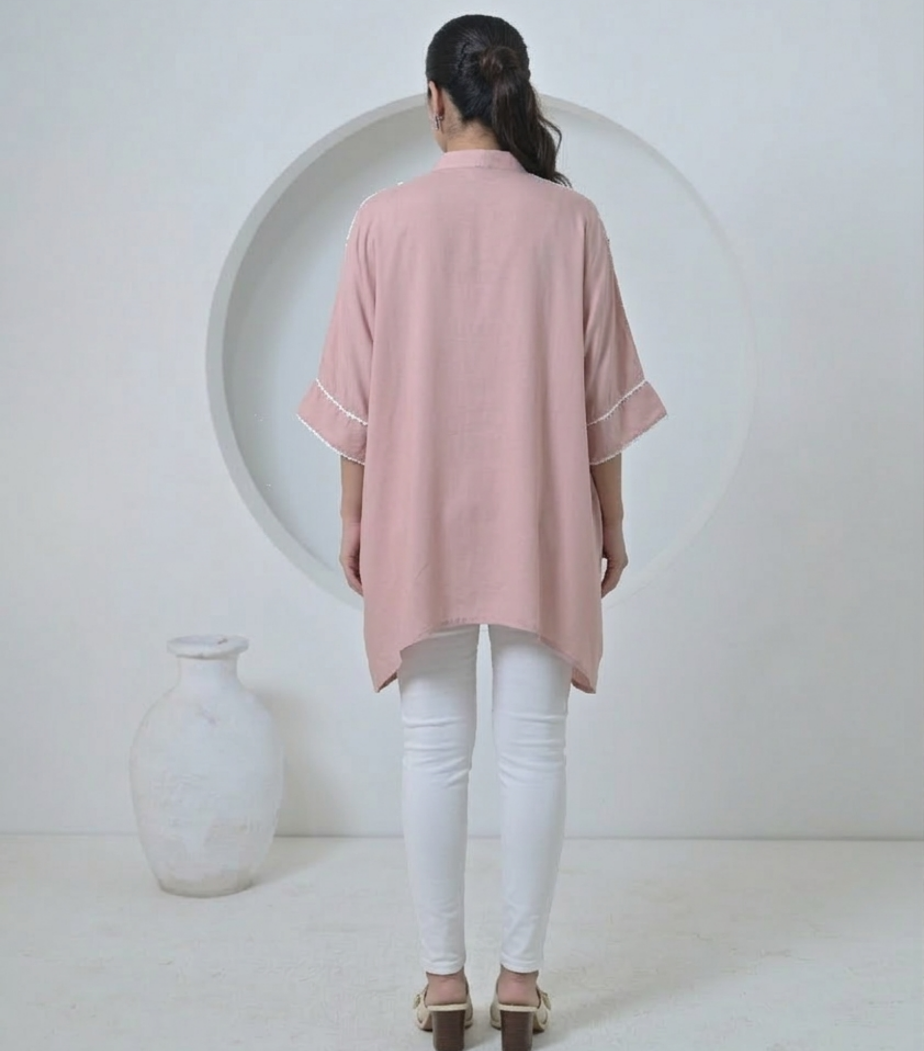 ALBASTER PETAL KAFTAN