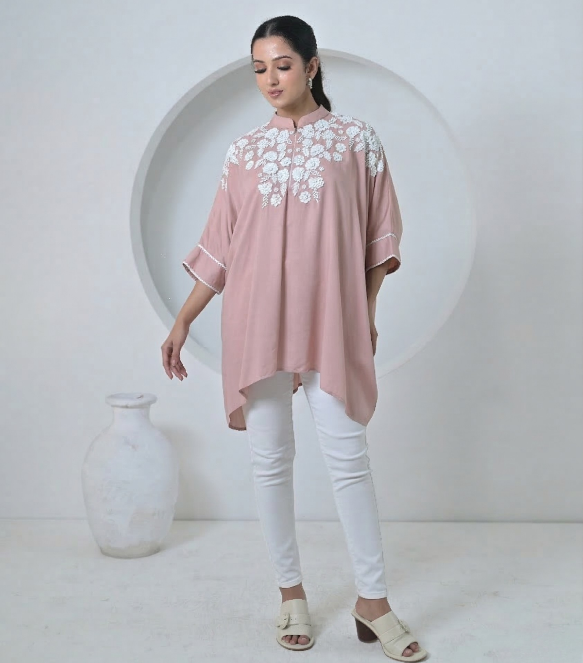 ALBASTER PETAL KAFTAN