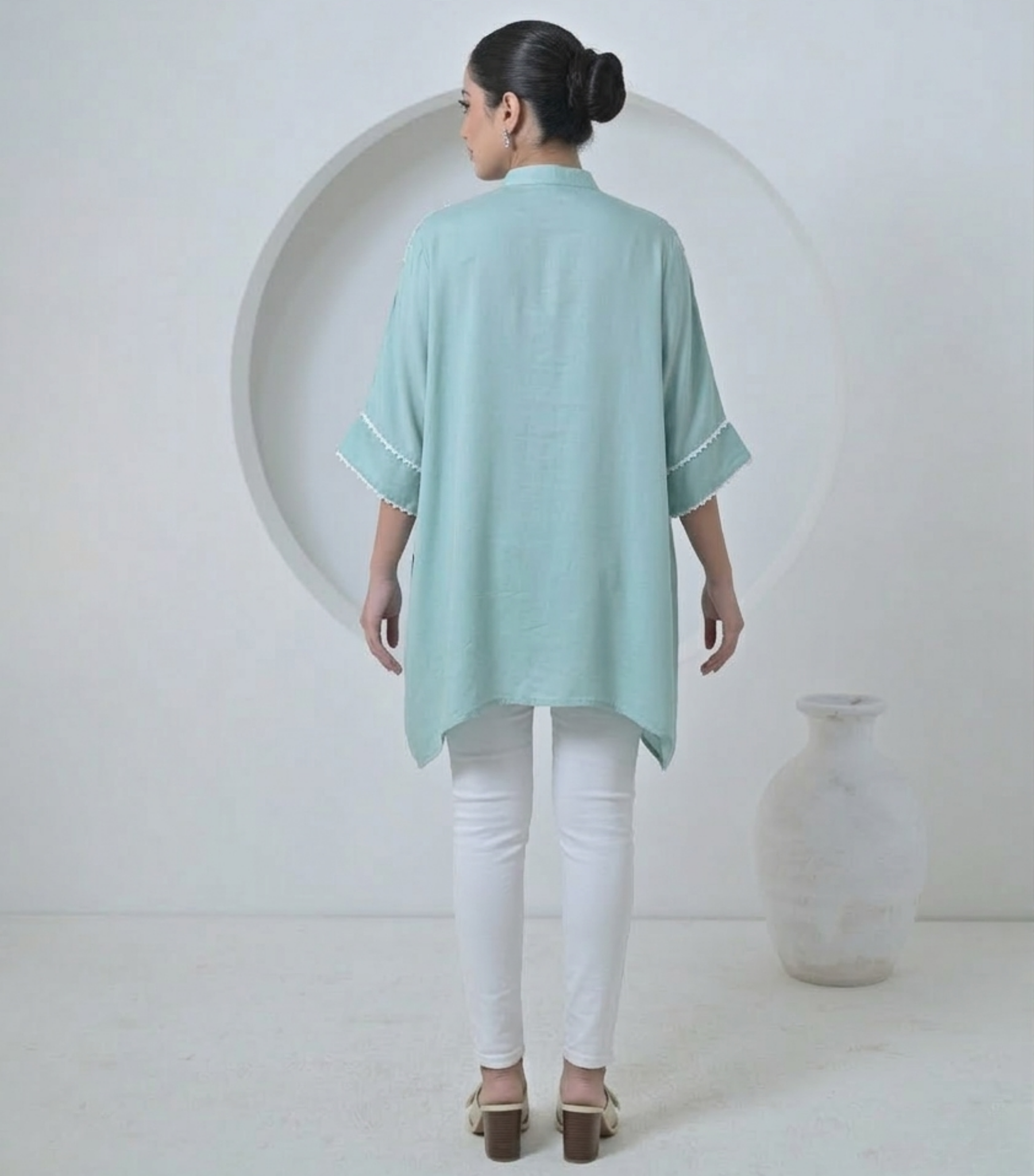 ALBASTER PETAL KAFTAN