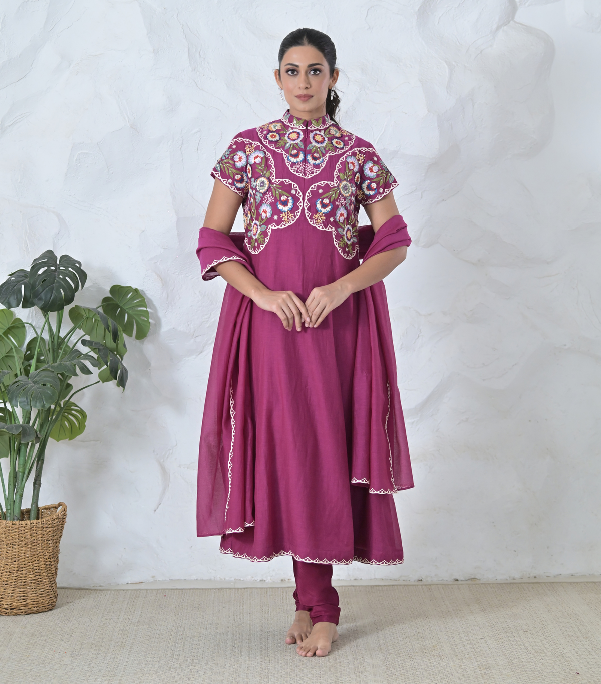 PHOOLWARI ANARKALI SUIT SET