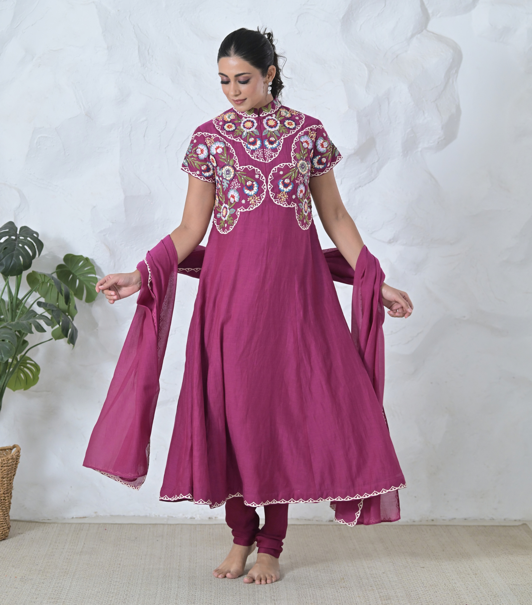 PHOOLWARI ANARKALI SUIT SET