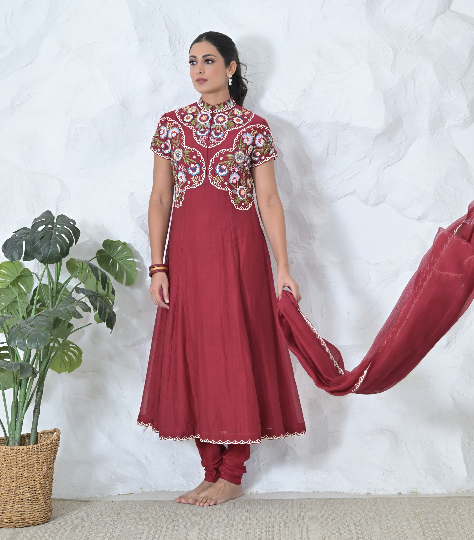 PHOOLWARI ANARKALI SUIT SET