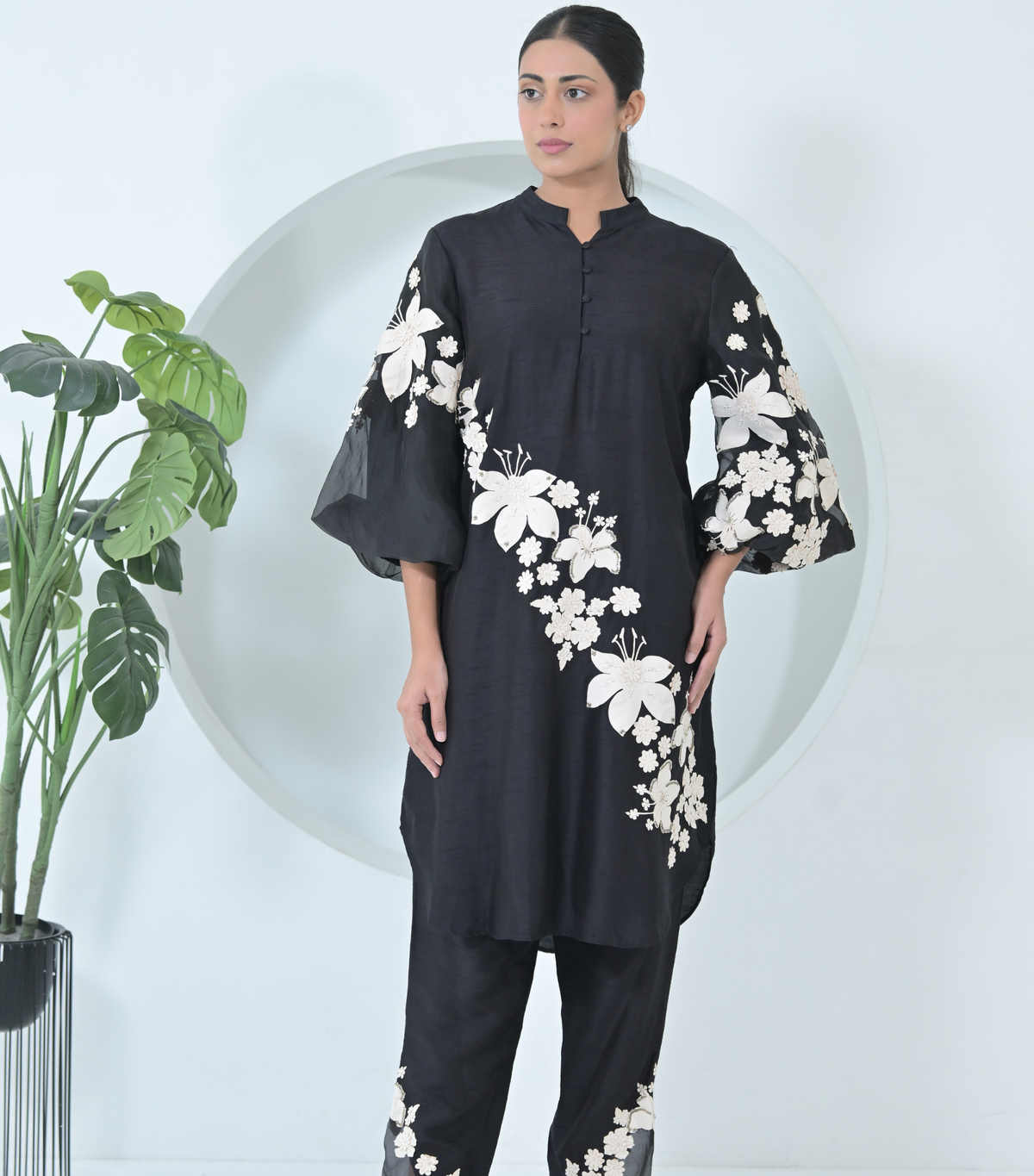 FLÉUR NOIR TUNIC SET