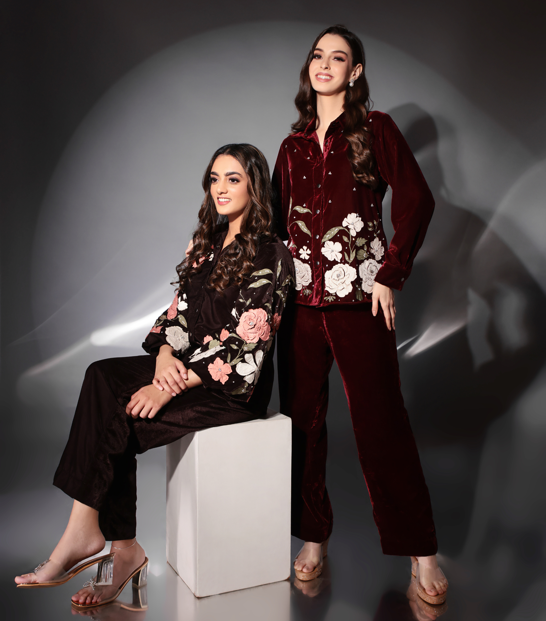 GULAB & STONEWORK IMPERIAL BLOSSOM CO-ORD SET