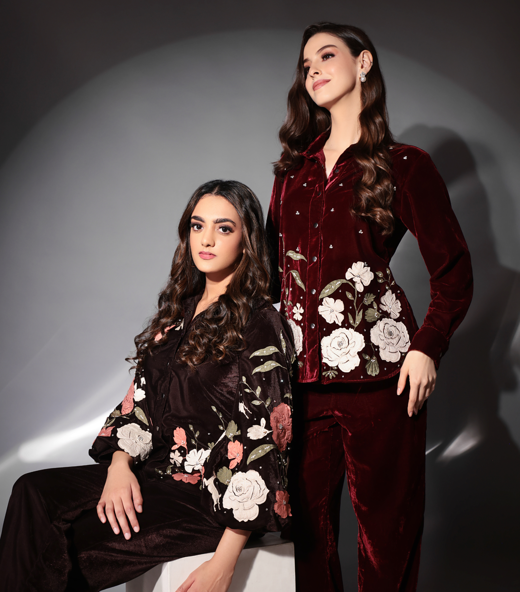 GULAB & STONEWORK IMPERIAL BLOSSOM CO-ORD SET