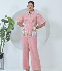 BIG KHUSHBOO TISSUE ORGANZA SHIRT COORD SET
