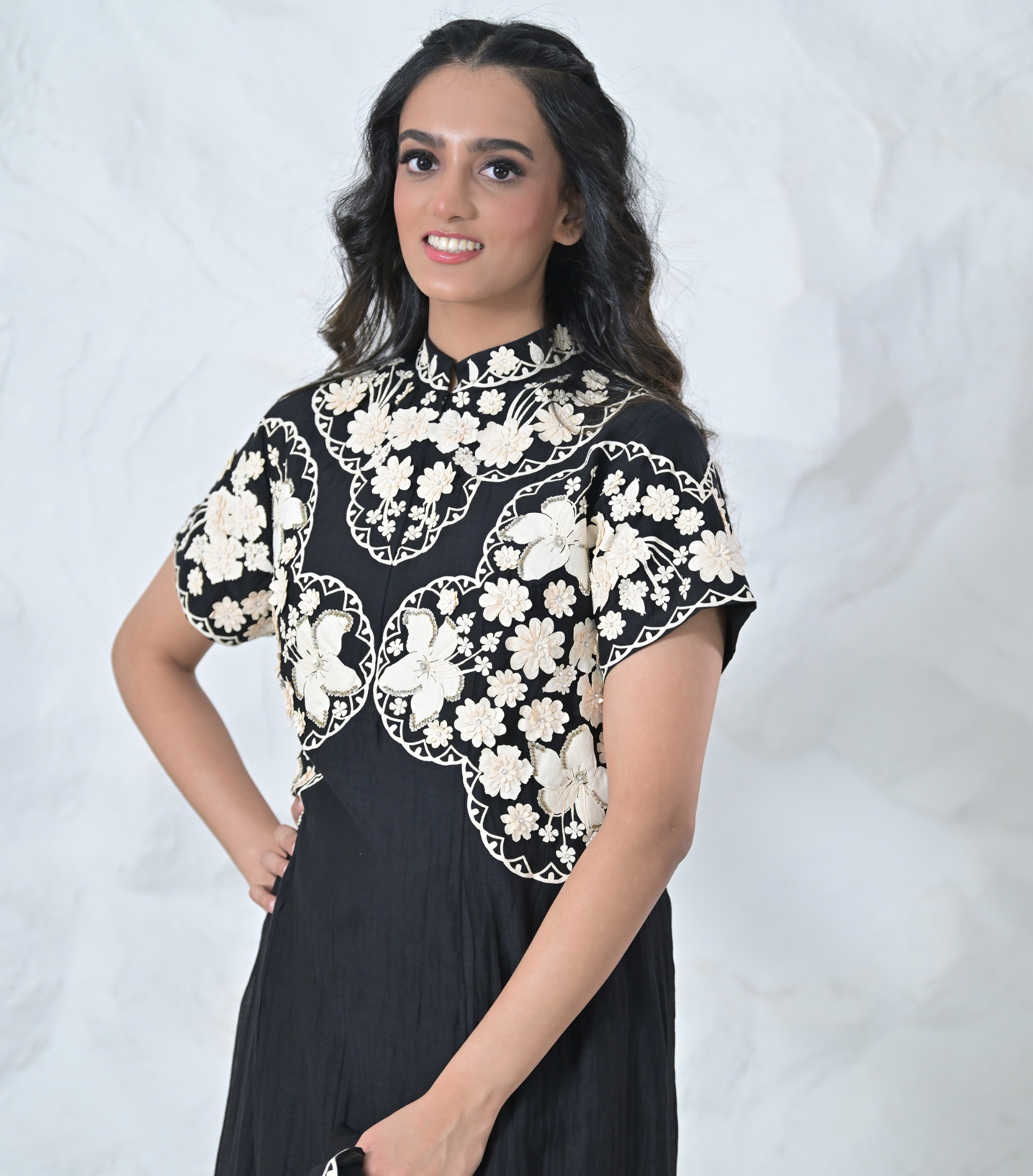 IVORY GARDEN ANARKALI SUIT SET