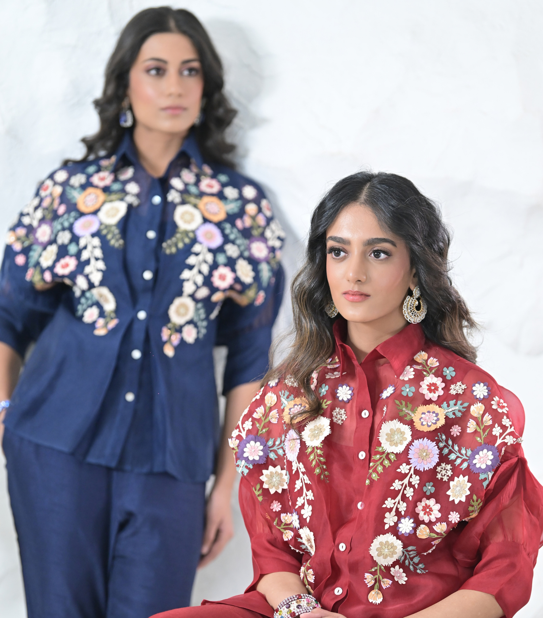 PHOOL-PATTI ORGANZA SHIRT SET