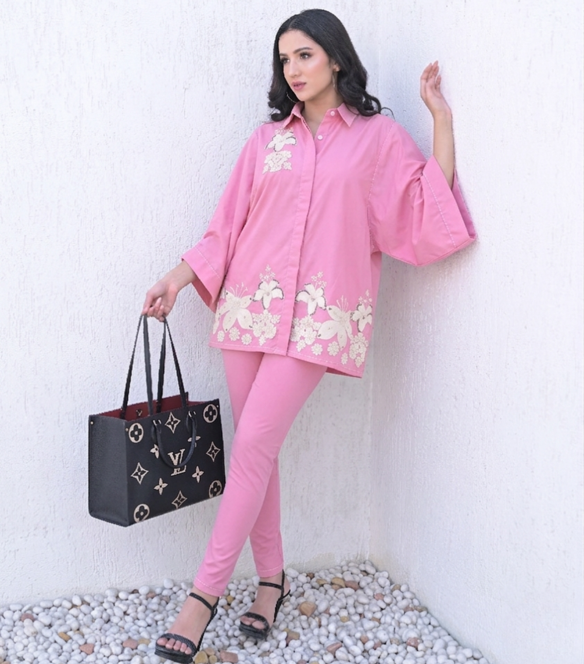 POWDER PINK FLÉUR SHIRT