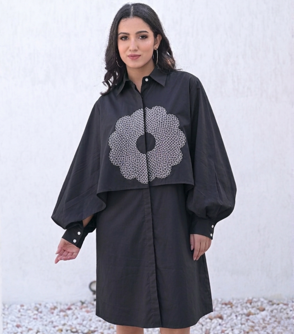 BLACK NOCTURNE ECLIPSE DRESS