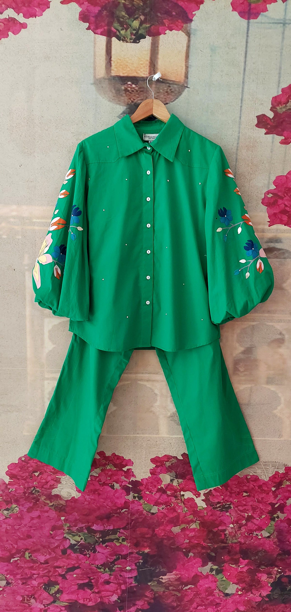 BIG FLOWER SEQUINS CO-ORD SET