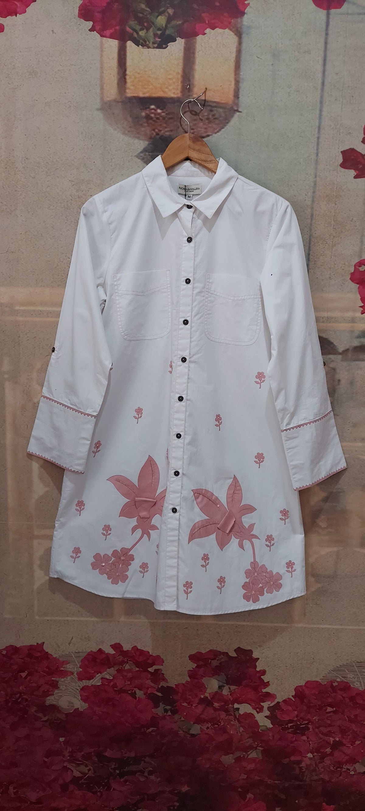 PINK HIBISCUS FLOWER DRESS