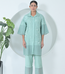 PEARL PETAL JAALI TUNIC SET