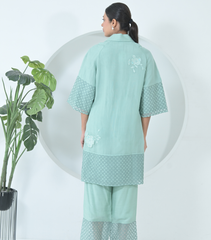 PEARL PETAL JAALI TUNIC SET