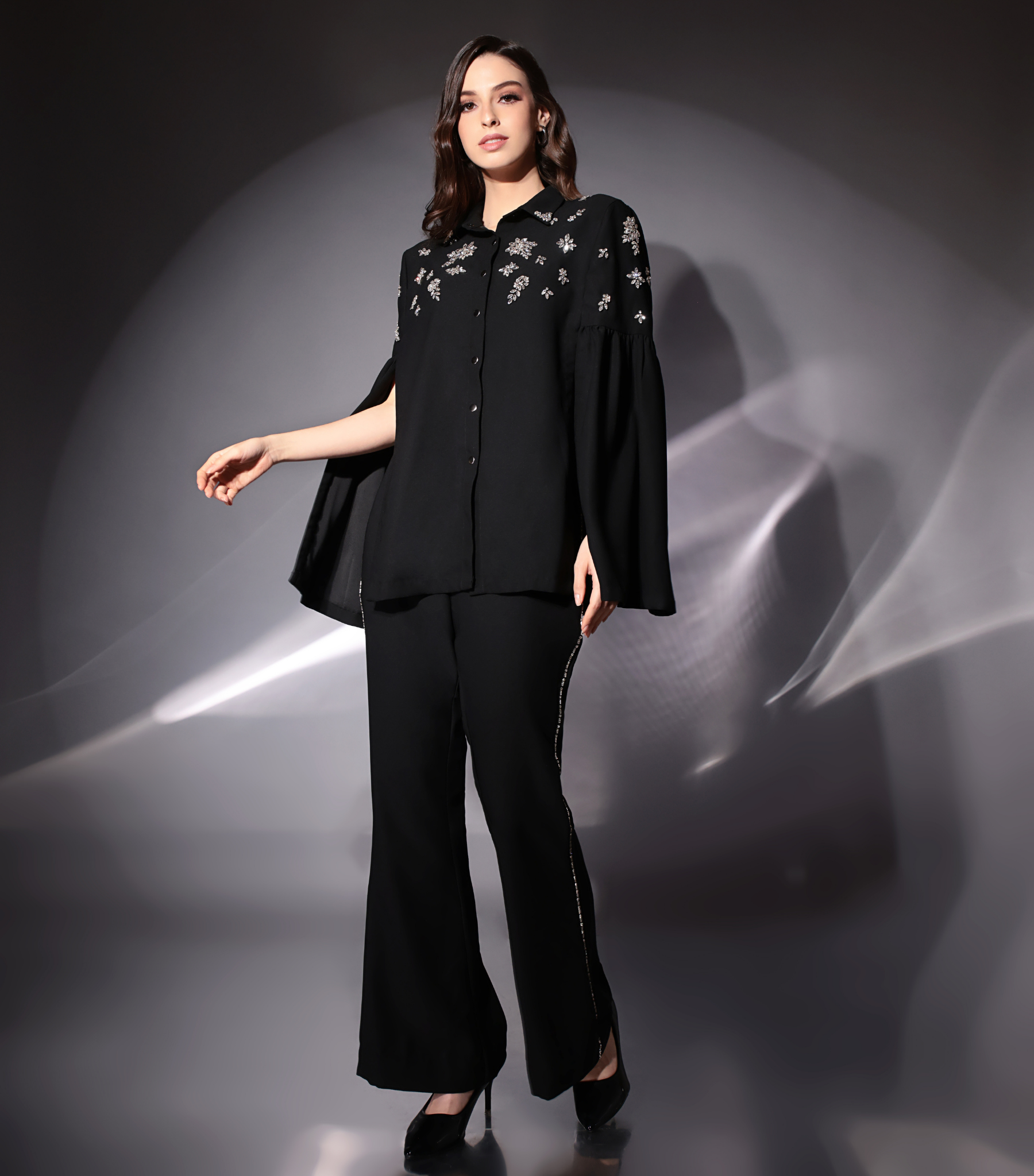 BLACK NOIR CELESTIAL CAPE SET