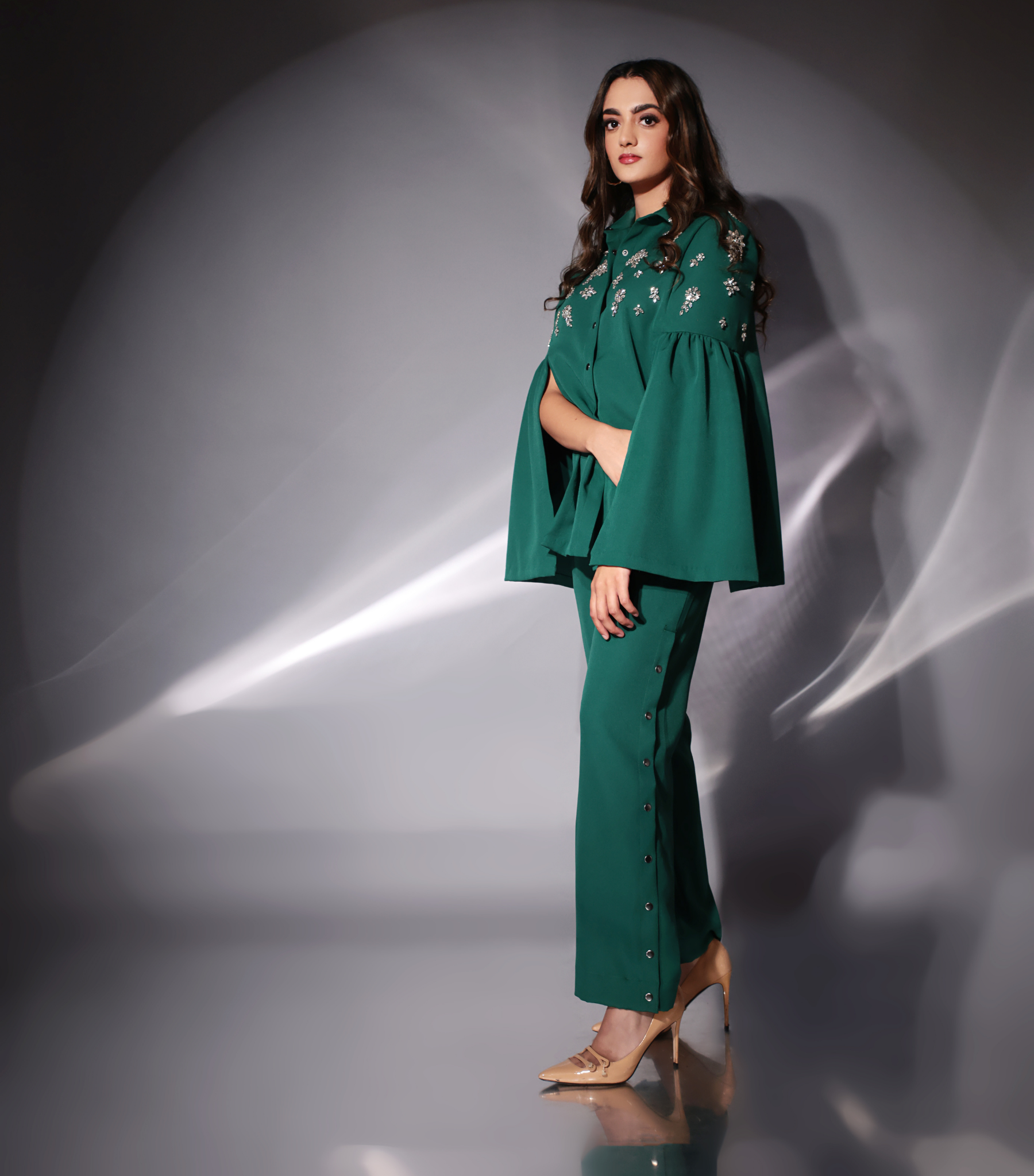 TEAL NOIR CELESTIAL CAPE SET