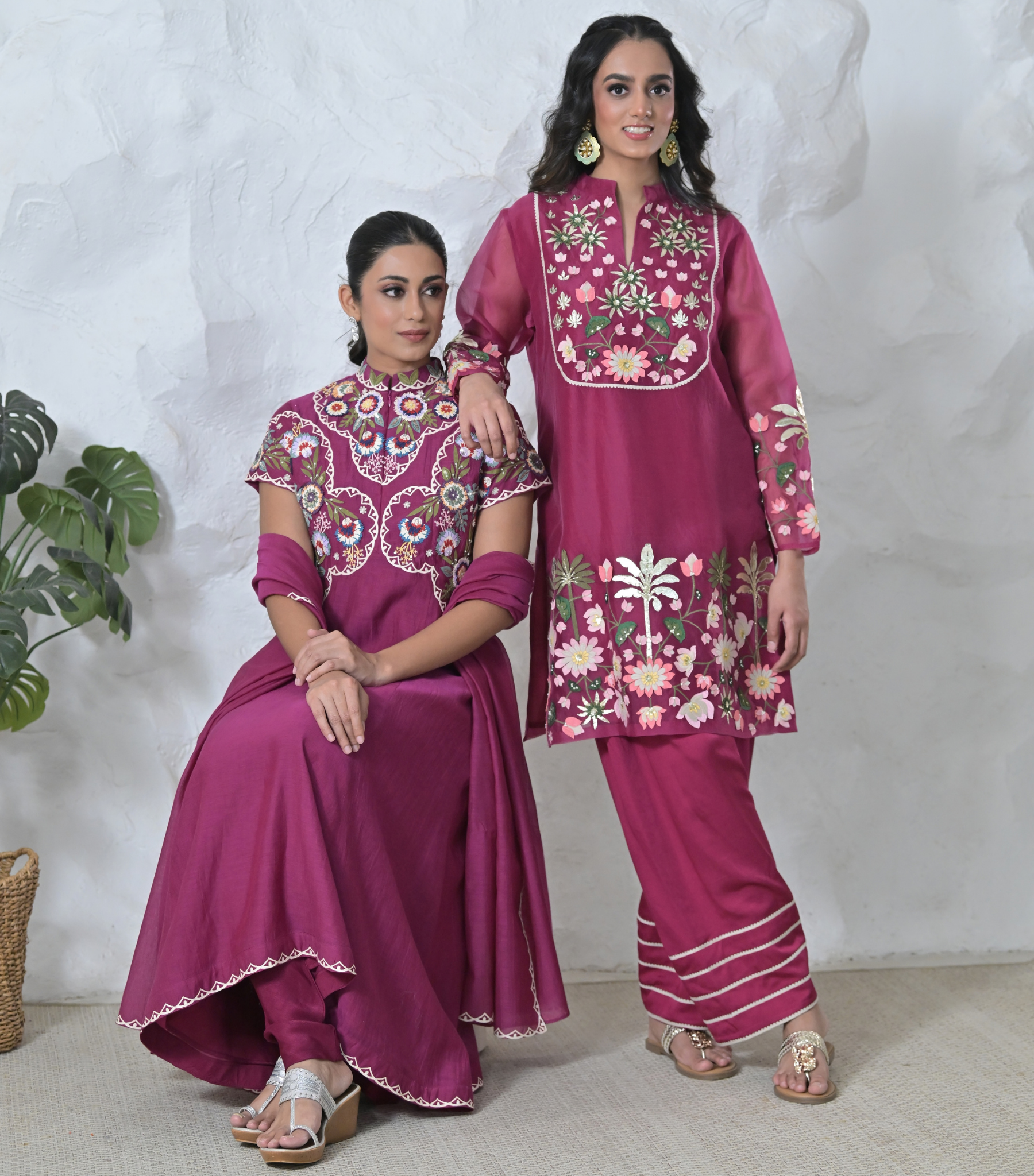 PHOOLWARI ANARKALI SUIT SET