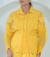 FLORIS SHIRT WITH PLEATED SKIRT SET