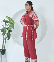 RIO NOIR ORGANZA KAFTAN COORD SET
